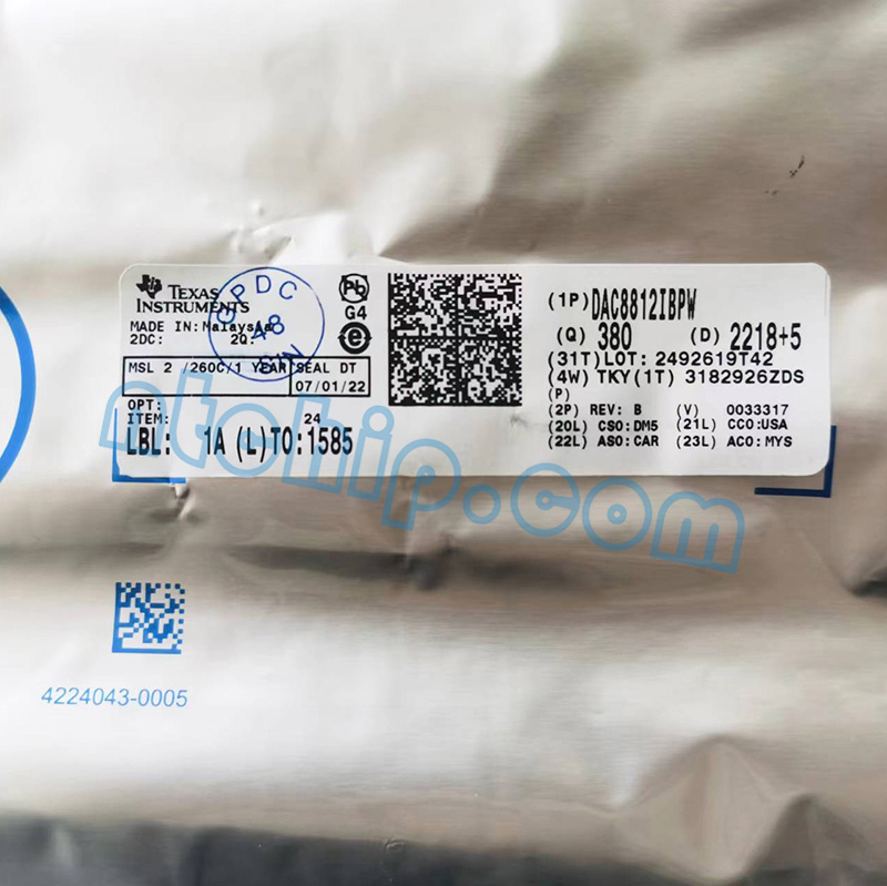 DAC8812IBPW Label